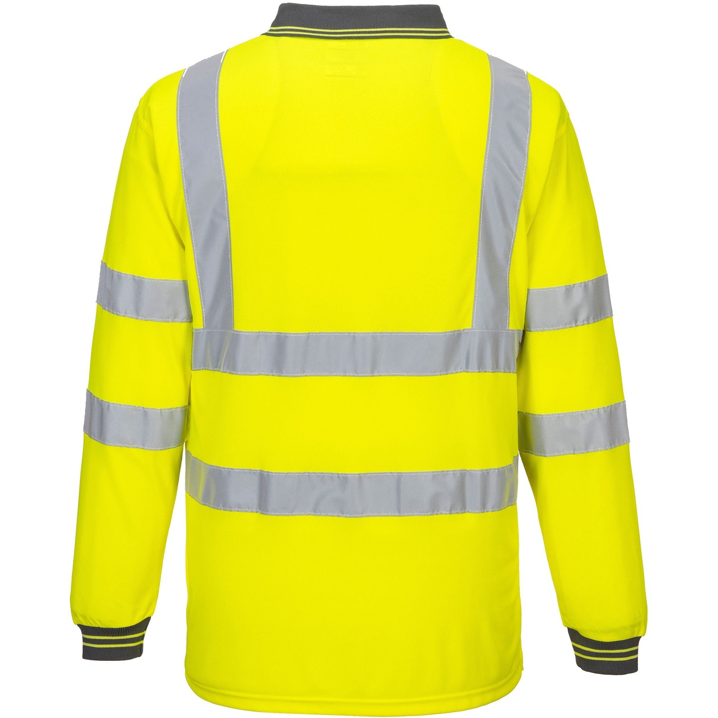 Portwest Hi-Vis Long Sleeved Polo - Yellow (Back)