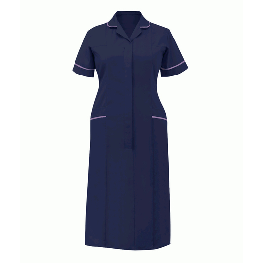 CLASSIC STEPIN DRESS: LADIES NAVY & lILAC