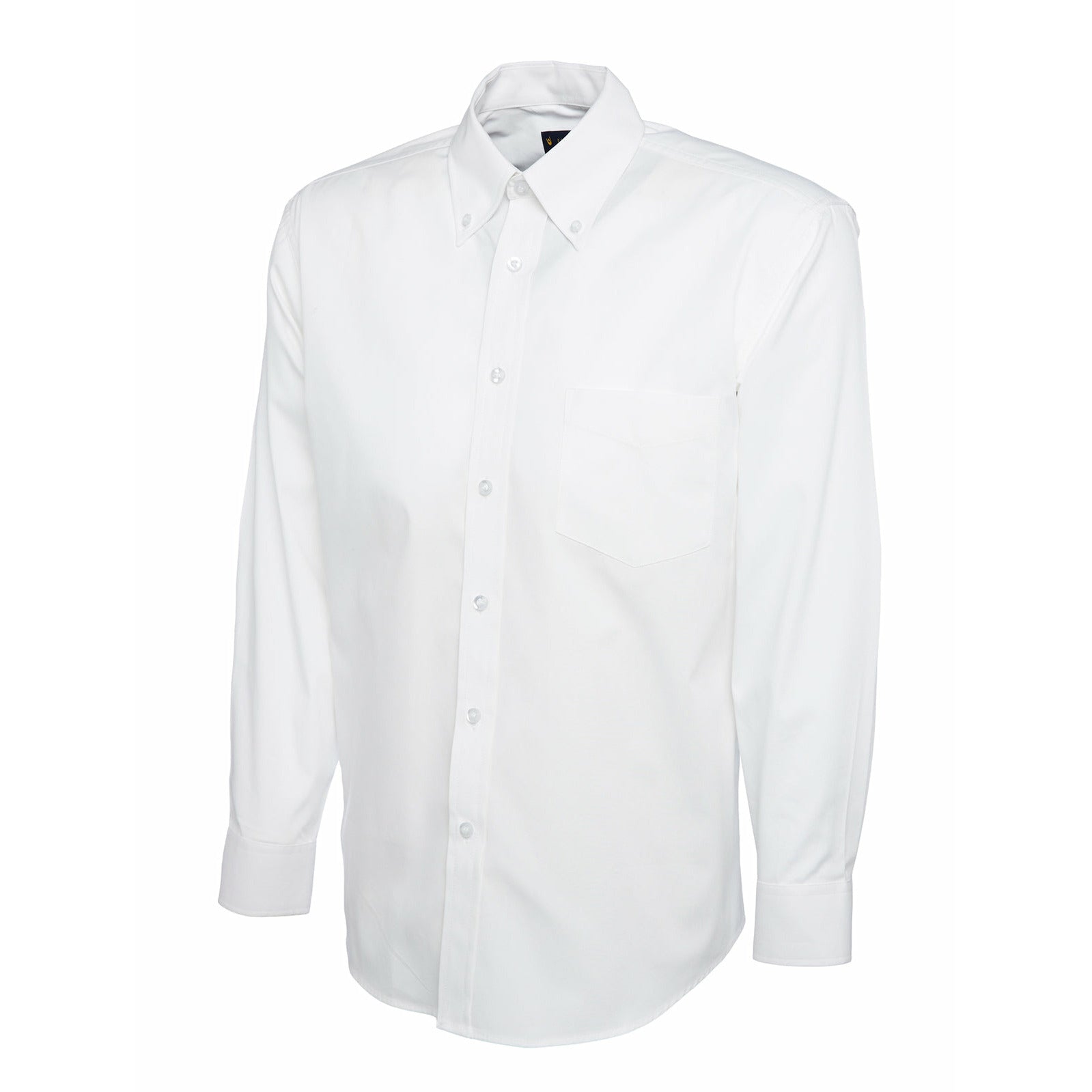 Mens Pinpoint Oxford Full Sleeve Shirt - White