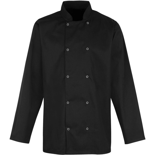 CHEF'S JACKET: UNISEX LONG SLEEVE Black